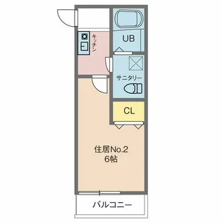 カインドネス吉祥寺南町B棟【2階】の間取り