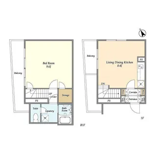 LEGALAND大井町west【1階】の間取り