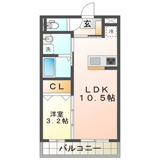 仮)津市久居野村町マンション【2階】の間取り