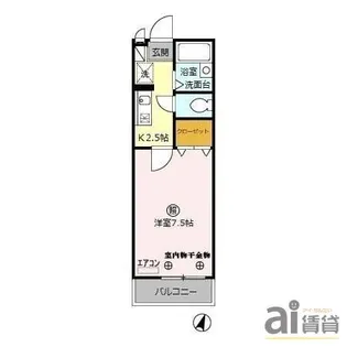 埼玉県富士見市ふじみ野東2【アパート】の間取り