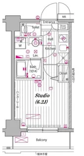 東京都港区高輪1【マンション】の間取り