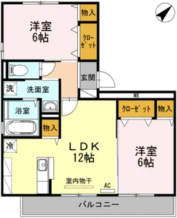 グランパルク【3階】の間取り