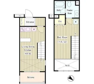 可染館【3階】の間取り