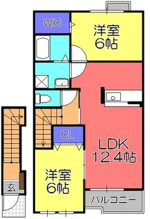 ダンデ ライオン【2階】の間取り