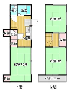 福島県会津若松市東栄町【アパート】の間取り