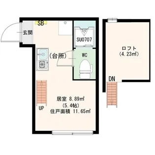 東京都世田谷区松原1【アパート】の間取り