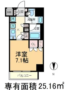 ザ・パークハビオ駒込【2階】の間取り