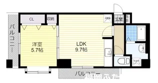 BJハウス博多【7階】の間取り