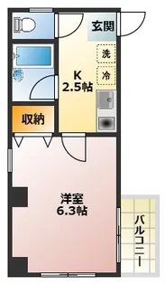 クレスト練馬【1階】の間取り