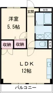 マンション稲穂【2階】の間取り