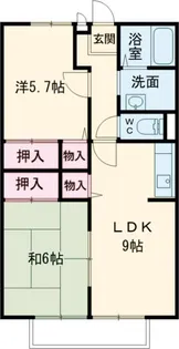 サンガーデンA【1階】の間取り