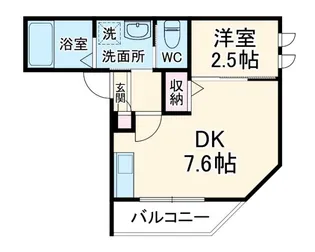 Mark Duo一ノ割【2階】の間取り
