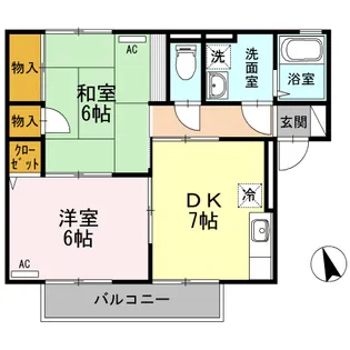 パストラル米原 A棟【2階】の間取り