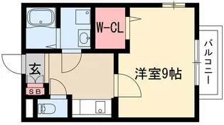 ウエストベル【1階】の間取り