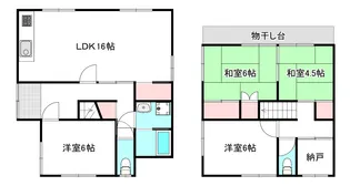 広島県広島市南区翠3【一戸建】の間取り