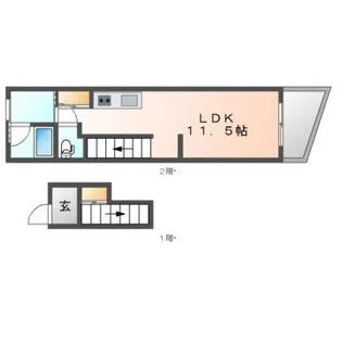 クレル瀬戸 N棟【2階】の間取り