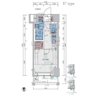 エステムコート KAMEIDO TOKYOEAST【6階】の間取り
