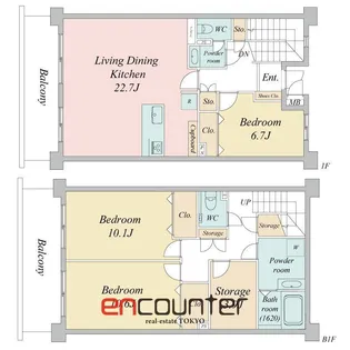 HF馬込レジデンス【1階】の間取り