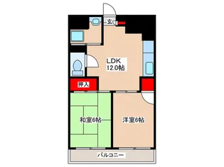 メゾン茨木【4階】の間取り
