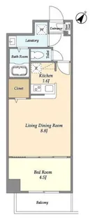 東京都板橋区南常盤台1【マンション】の間取り