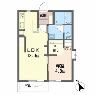 メゾンファミール A【2階】の間取り