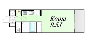 大阪府大阪市北区池田町【マンション】の間取り