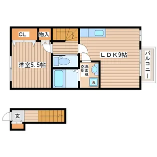 マノアーレ長町南【2階】の間取り