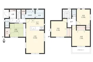 埼玉県川越市かすみ野2【一戸建】の間取り