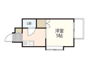 ハイネス江波【6階】の間取り