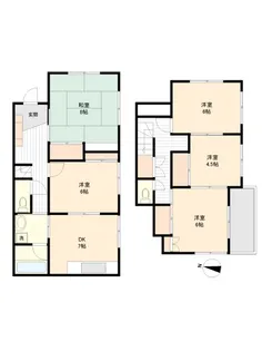 神奈川県座間市立野台3【一戸建】の間取り