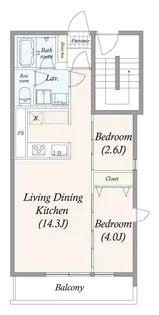 GRAN PASEO三宿【4階】の間取り