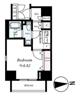 グランフォース秋葉原【7階】の間取り