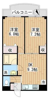 美しが丘マンションII【3階】の間取り