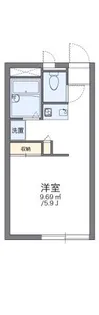 レオパレス中百舌鳥【1階】の間取り