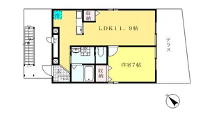 メルシー鎌倉【1階】の間取り
