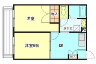 ホワイトローズI【2階】の間取り
