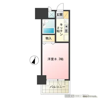 レジェンド日暮里【5階】の間取り