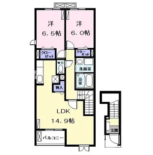 ベル アロッジオ II【2階】の間取り