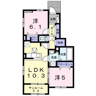 ルターヌ【1階】の間取り