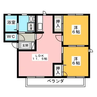 フィールドタウン C【2階】の間取り