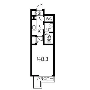 レジュールアッシュ天王寺堂ヶ芝【11階】の間取り