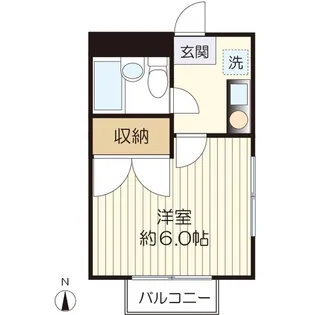 ハイツカワイ【1階】の間取り