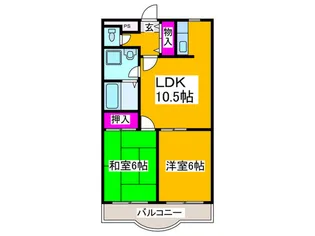 ルミナスみくに【4階】の間取り