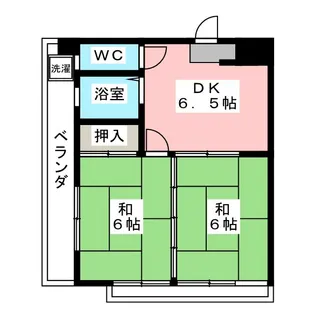 中丸町メゾン【2階】の間取り