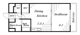 フィリップ蘇我【4階】の間取り