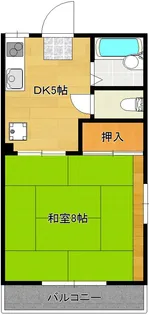 シャンプル高津【2階】の間取り