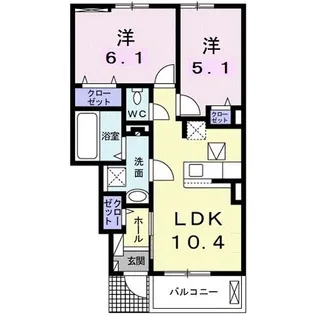プラシード アロッジオ【1階】の間取り