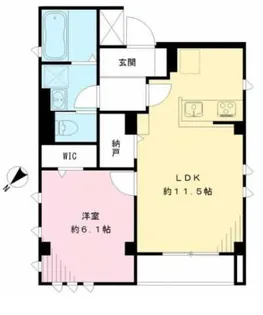 シャトー・フォンテーヌ西池袋【2階】の間取り