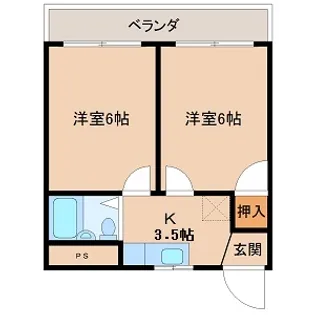 ヴィラソレイユ【3階】の間取り