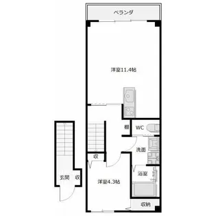 ピース・スクエア羽ノ浦A【2階】の間取り